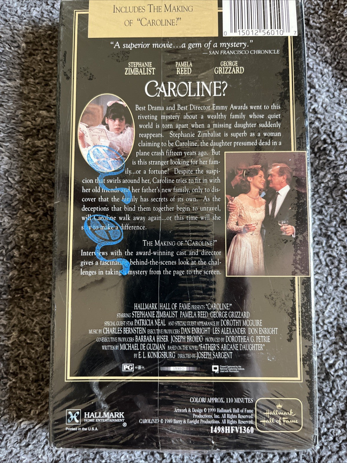 Caroline? VHS Hallmark Hall of Fame Gold Crown Tape 1994 Collector's Edition