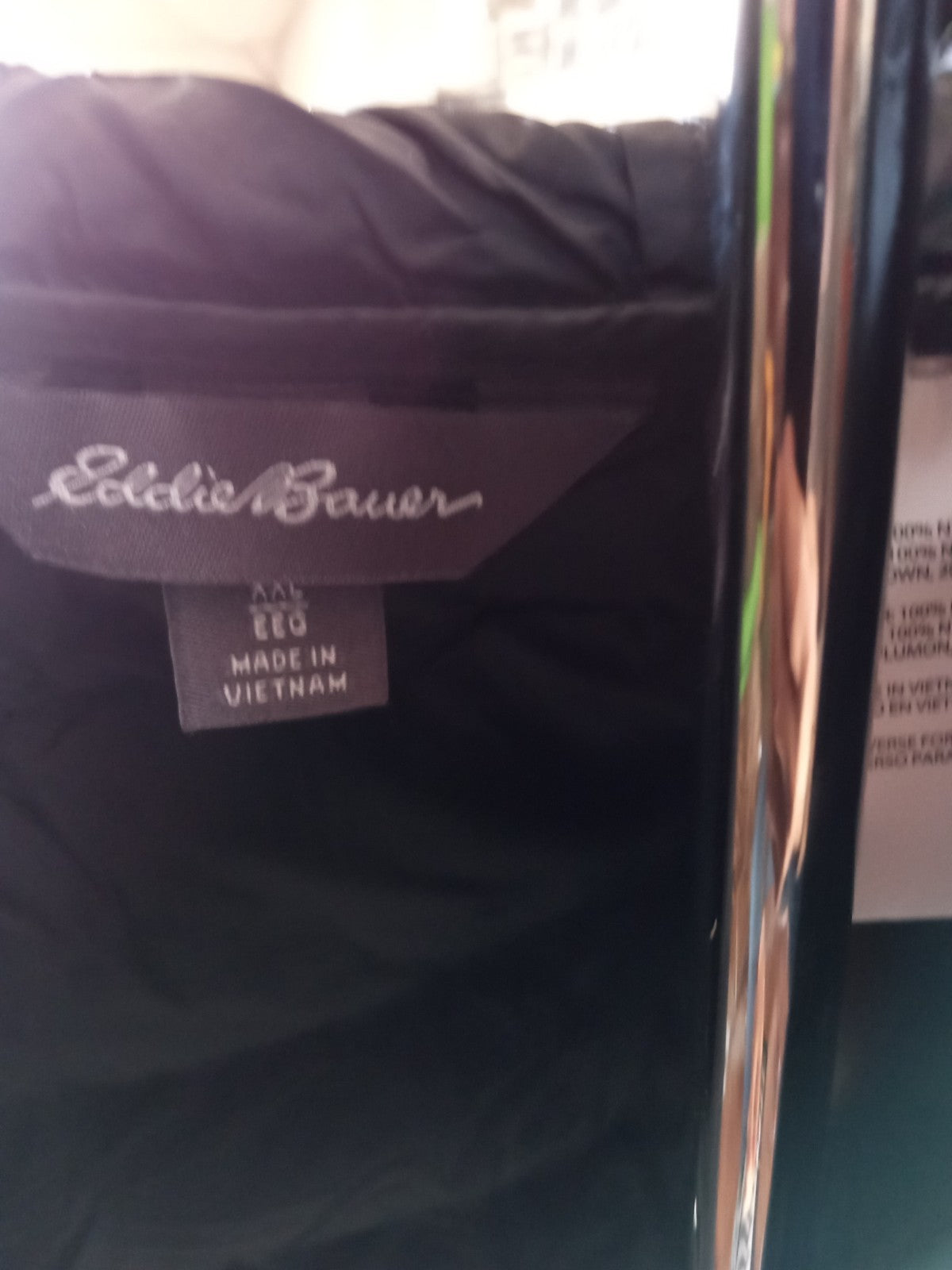 Eddie Bauer Black Men's Down Jacket With Hood
