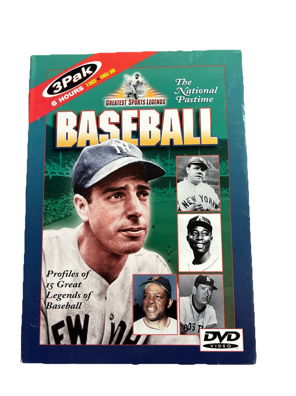 GREATEST SPORTS LEGENDS BASEBALL 3 DVD BOX SET-PROFILES OF 15 GREAT LEGENDS ⚾️