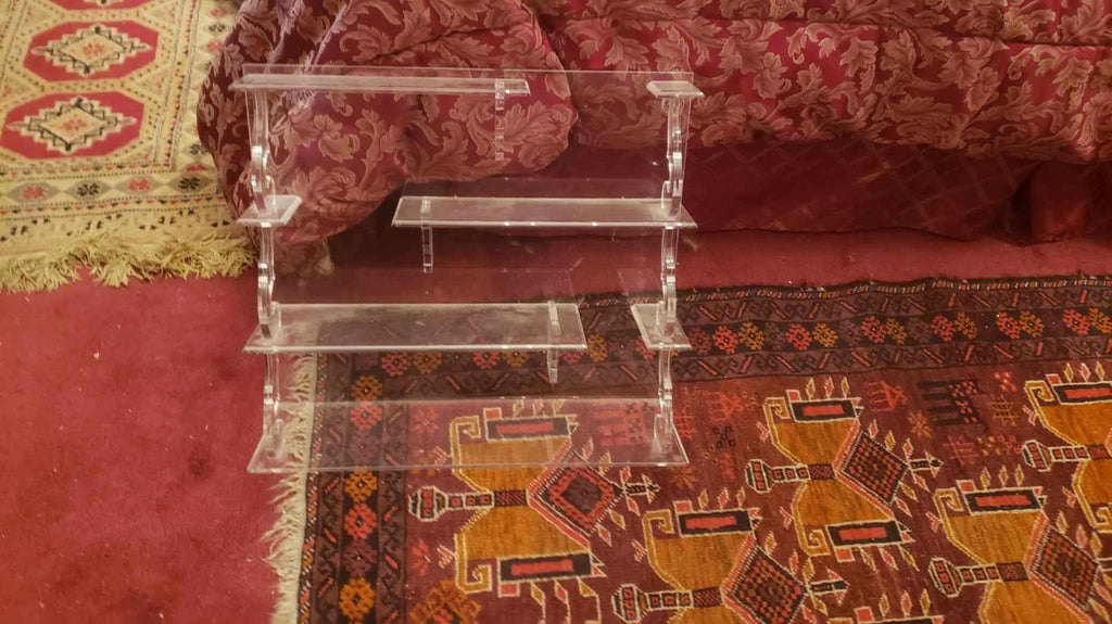 Vintage Acrylic Multi Shelve Distinctive Violin S Hole Side Spiral Unique Levels