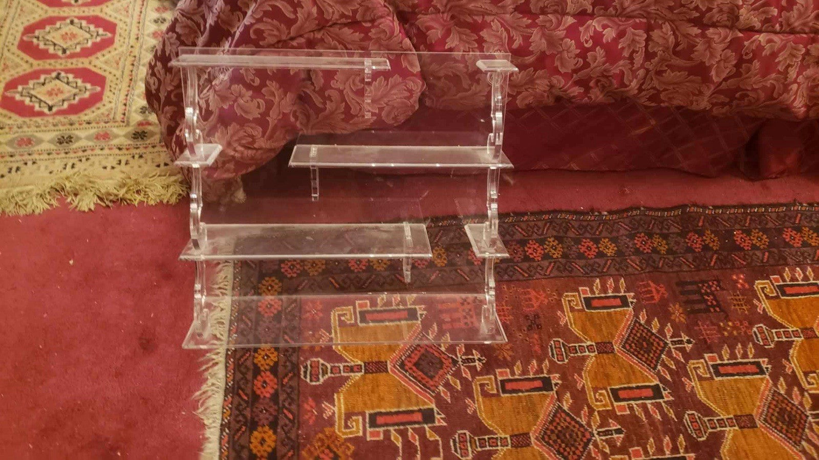 Vintage Acrylic Multi Shelve Distinctive Violin S Hole Side Spiral Unique Levels