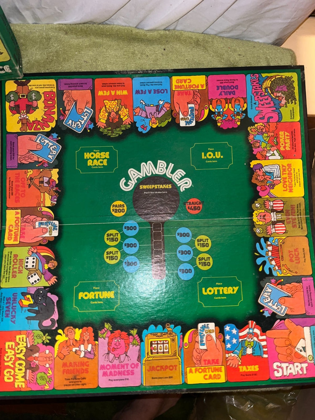Vintage 1977 Parker Brothers GAMBLER Board Game!