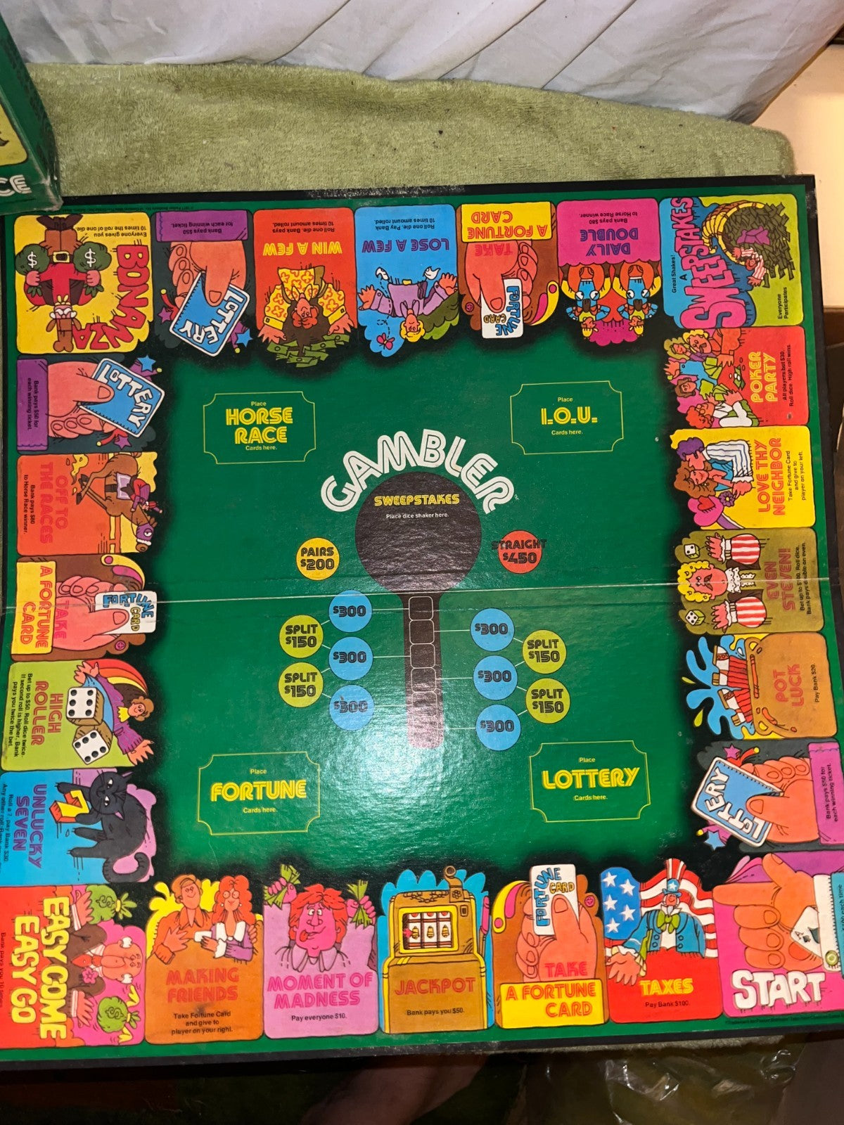 Vintage 1977 Parker Brothers GAMBLER Board Game!
