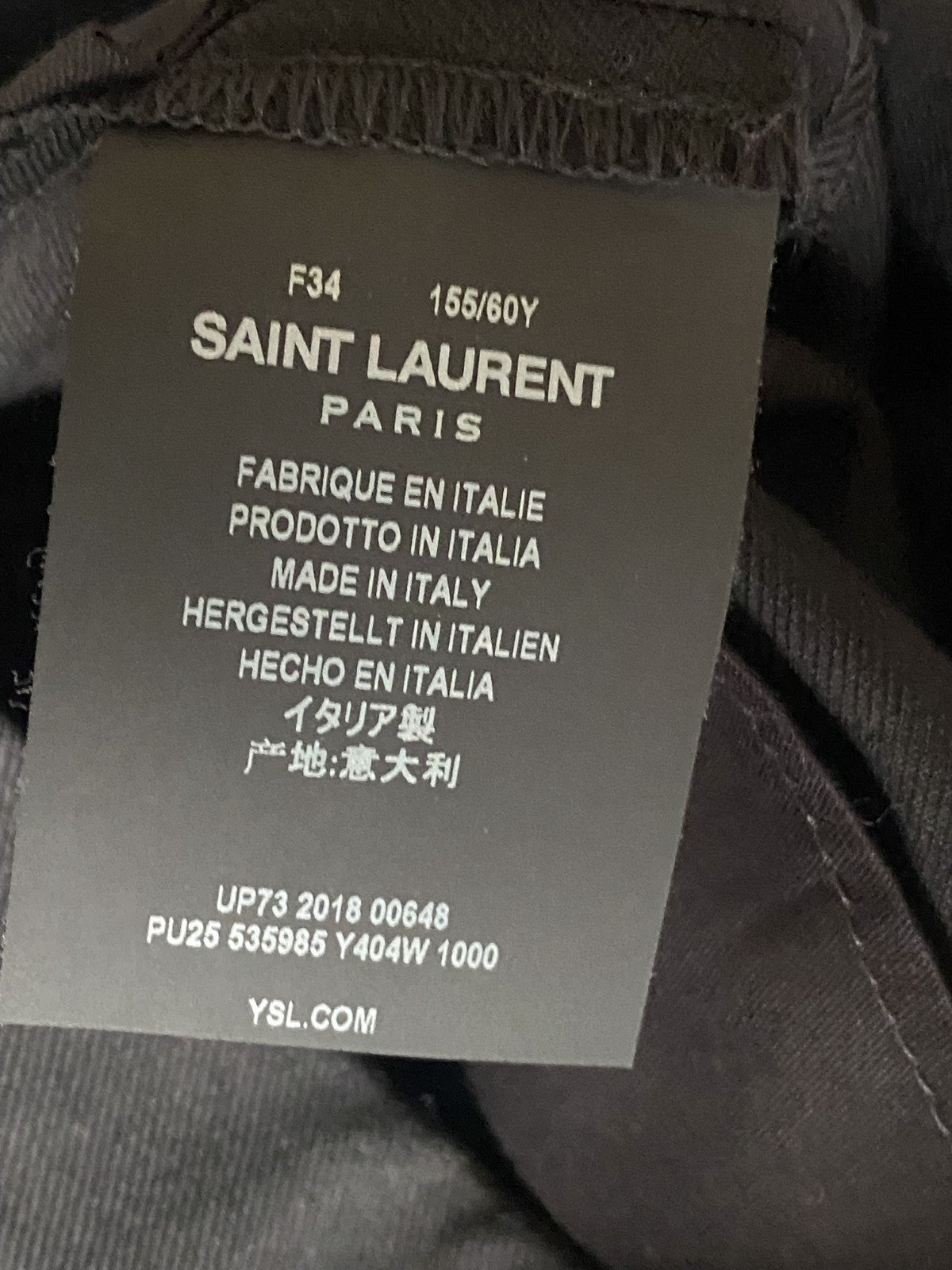 Saint Laurent Womens Pants With Tags Sz FR 34