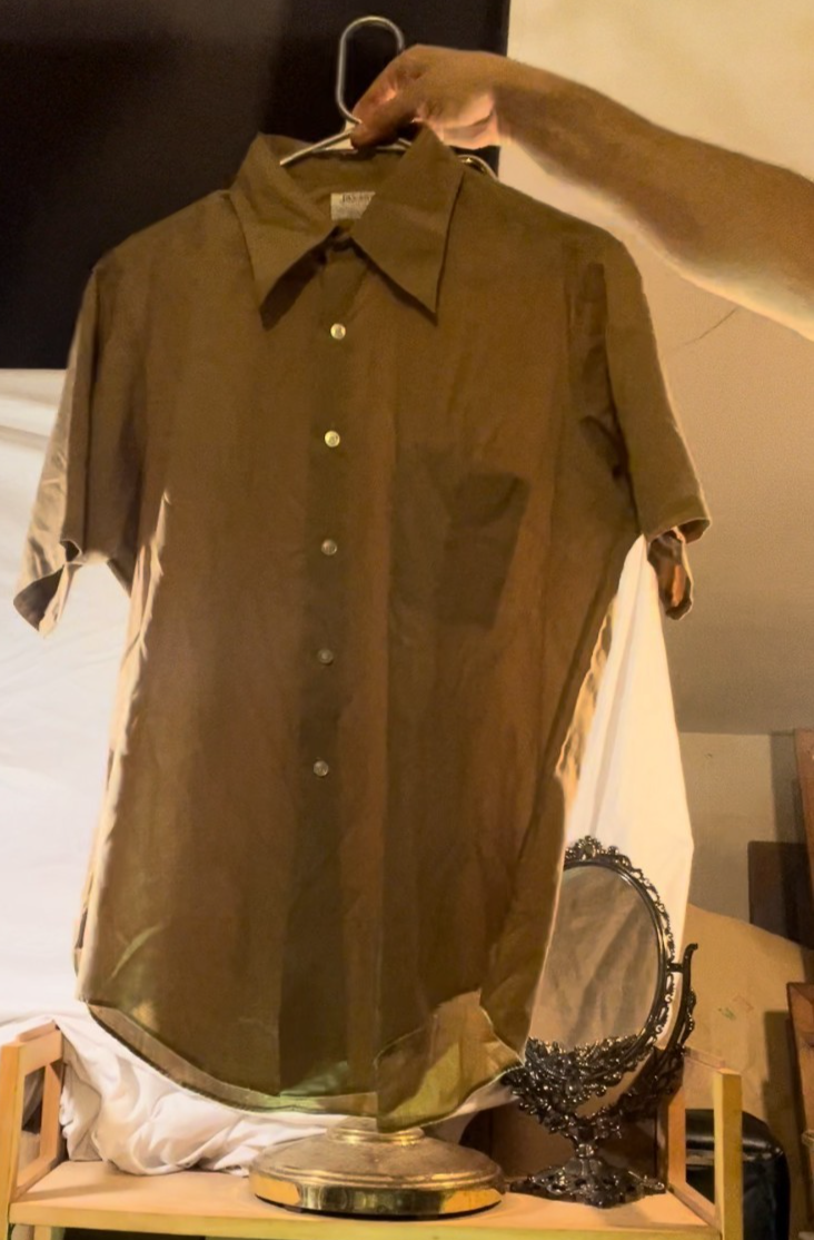 Vintage 60s Jayson Perma‑Prest Shirt 65/35 Tan Short Sleeve Men’s L/XL  USA