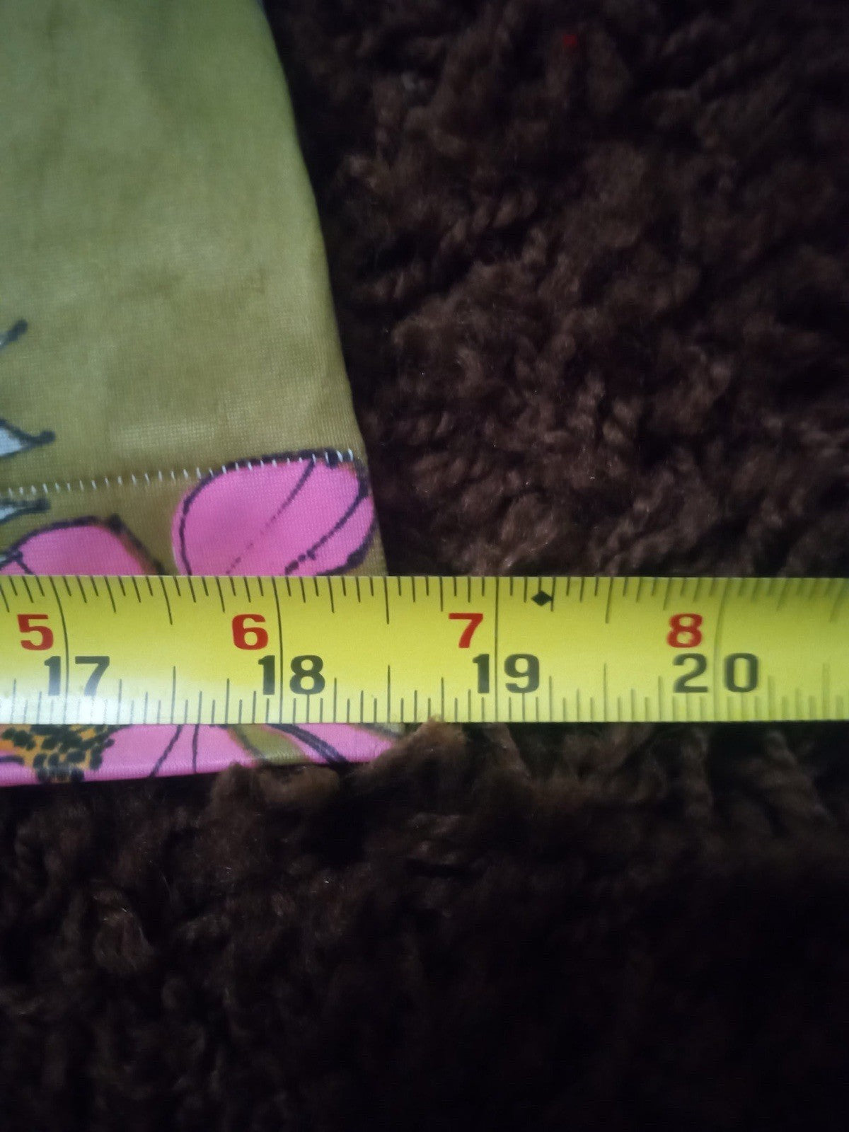 Vanity Fair  Avocado Green Floral 60s dress, See Photos For Measurements