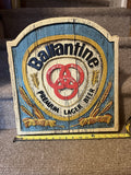 Vintage Ballantine Beer Sign  late 1970’s/early 1980’s (16½”w x 17¾”