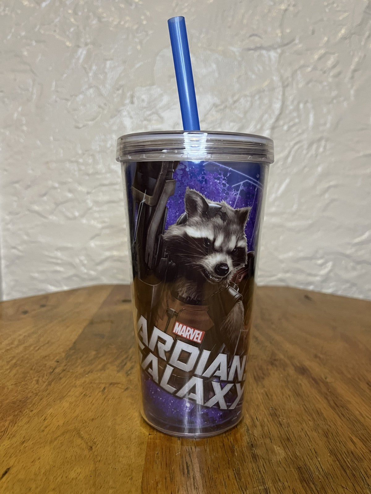 Acrylic Cup W Straw Marvel Guardians Of The Galaxy Cup Promo Art By Zak 16Oz NEW
