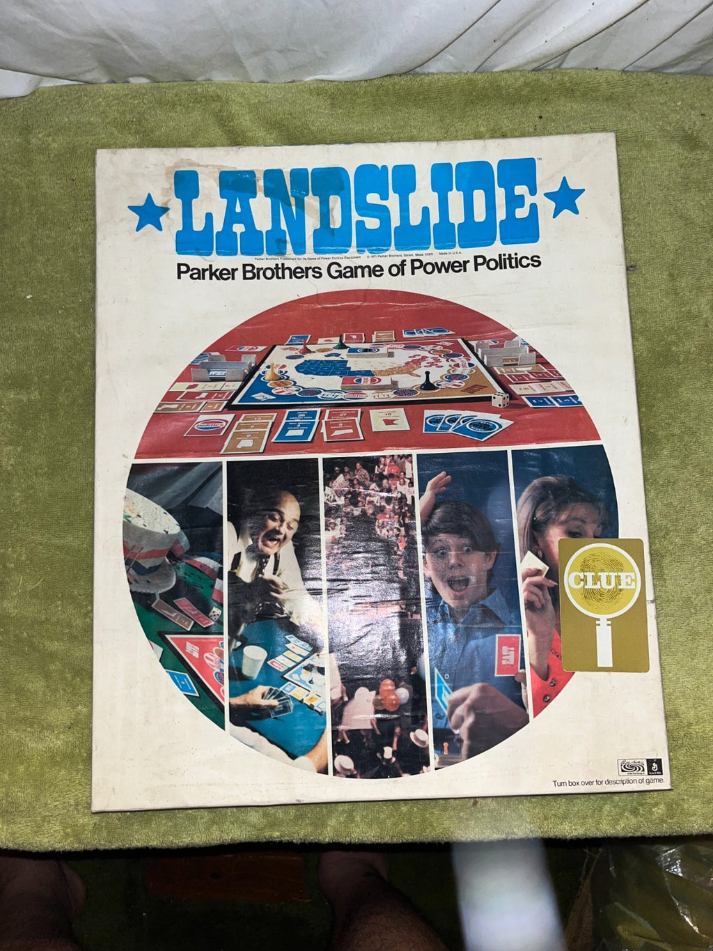 Landslide Parker Brothers Game Power Politics Board Game 1971 Complete Vintage