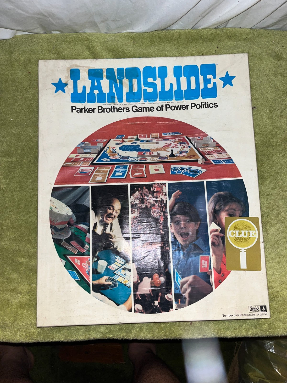 Landslide Parker Brothers Game Power Politics Board Game 1971 Complete Vintage