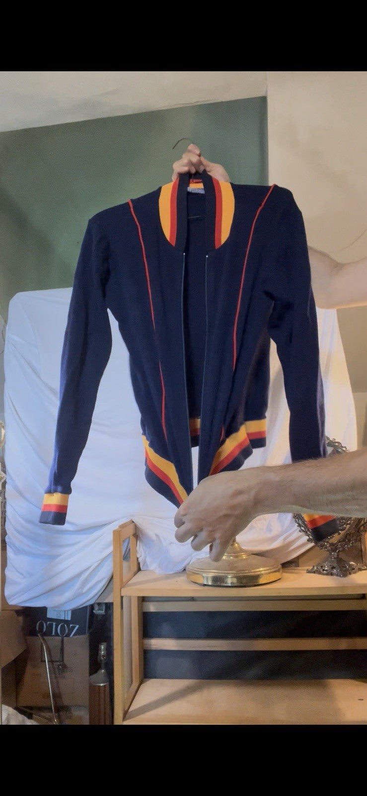 Vintage 70s Track Jacket From Korea Medium Royal Brigade Awesome Colors