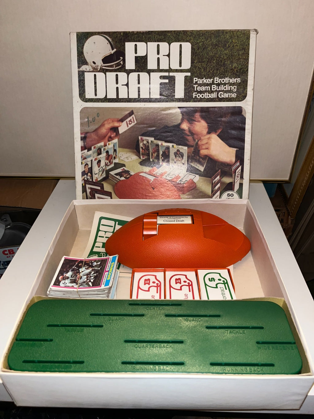 Pro Draft Parker Brothers Team Building Football Game