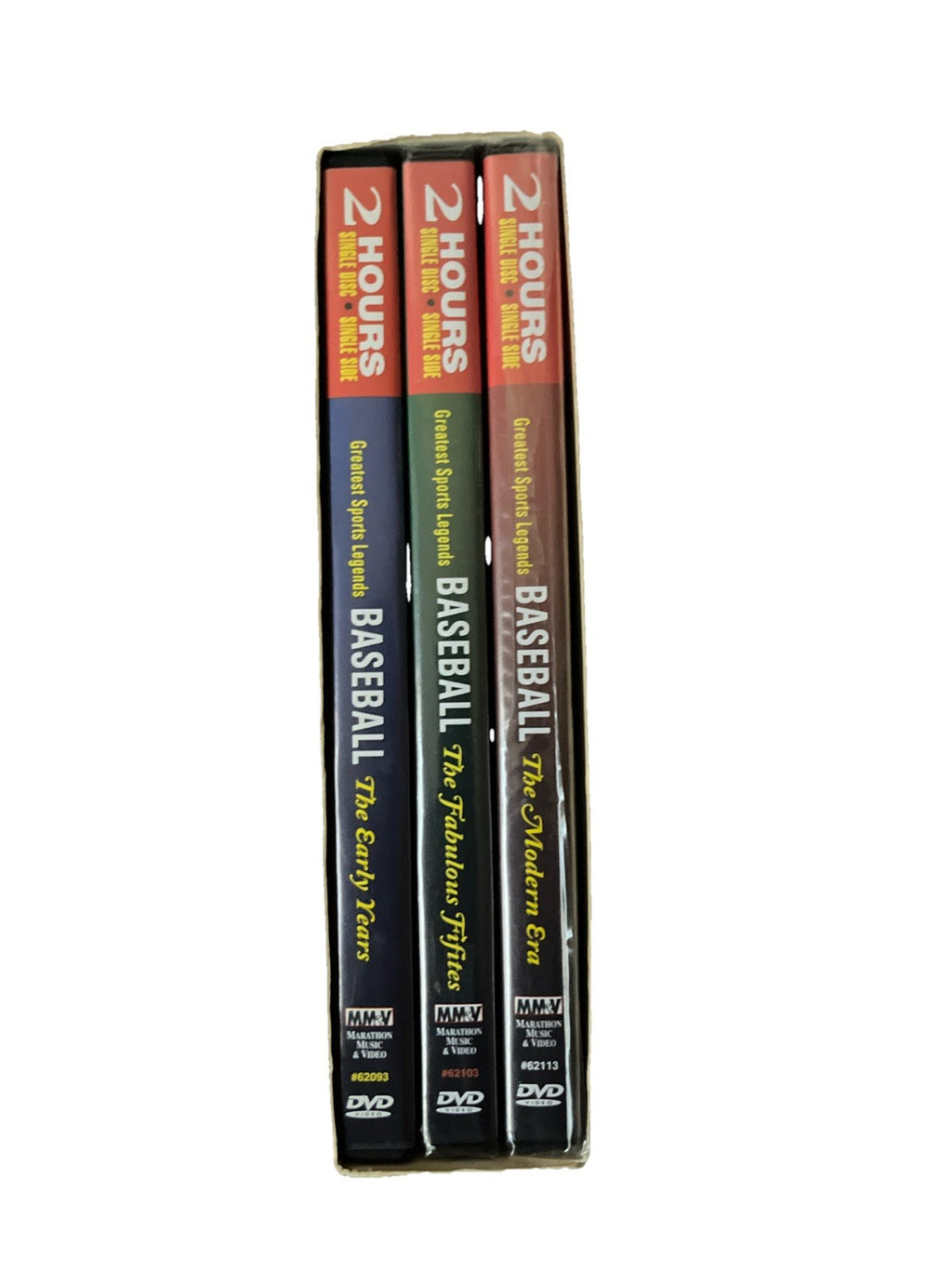 GREATEST SPORTS LEGENDS BASEBALL 3 DVD BOX SET-PROFILES OF 15 GREAT LEGENDS ⚾️