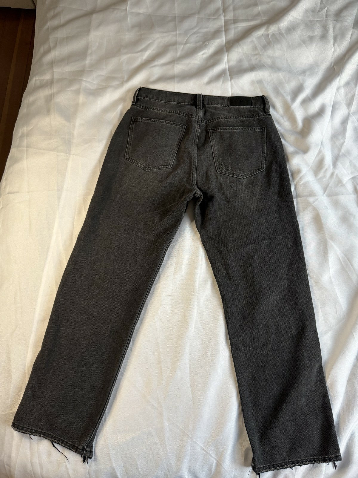 Pistola Jeans Women’s 28 Dark/charcoal Crop Distressed Raw Casual