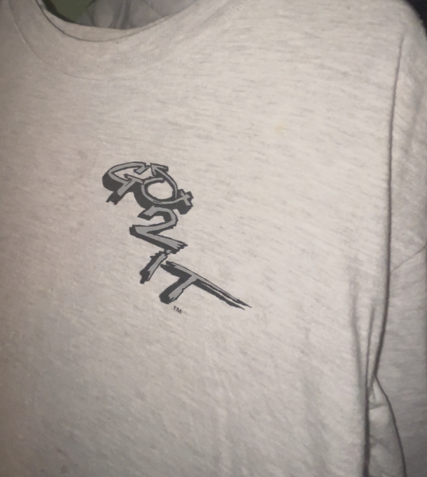 VINTAGE 90s Go 2 It Slam Dunk Game Point Basketball T-Shirt Ash Gray XL