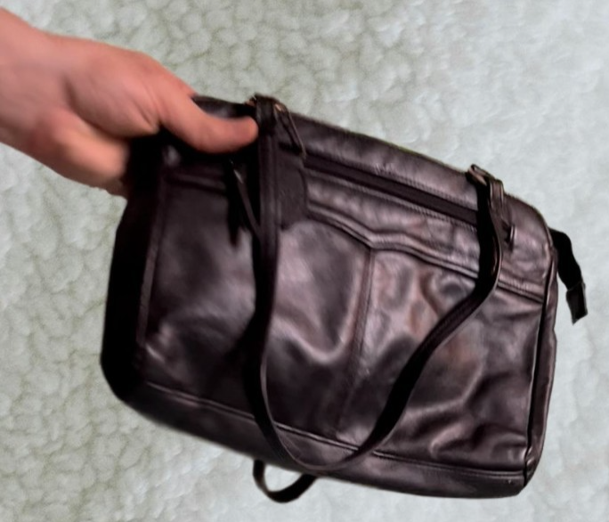 Glorius Genuine Leather Black Purse Vintage With Tag