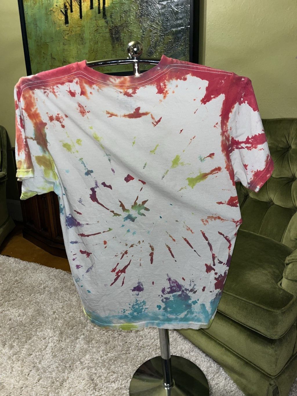 Vintage Fruit Of The Loom Tye Dye T-Shirt Medium , USA Fabric
