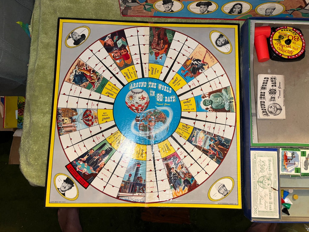 Vintage Around The World In 80 Days Board Game Transogram 1957 Michael Todd Co.