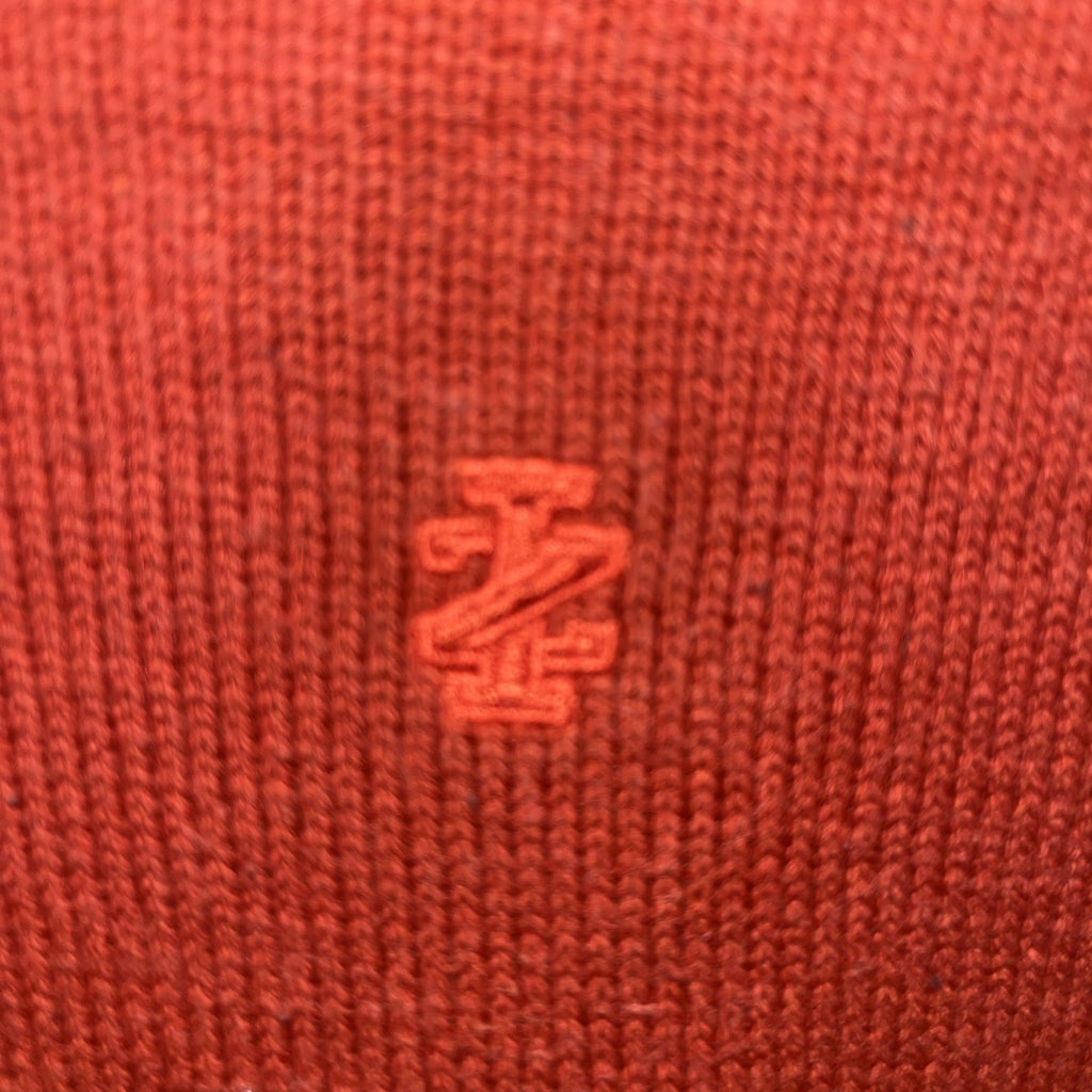 Izod Premium Essentials Sweater Mens XXL orange V-Neck Knit Long Sleeve