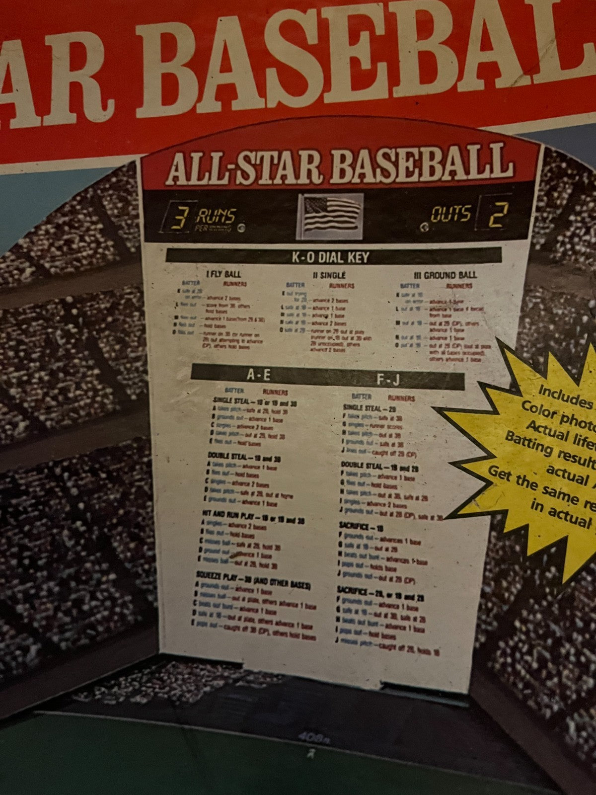 Vintage 1989 MLB All-Star Baseball Game Cadaco No. 283 COMPLETE 62 Player Discs
