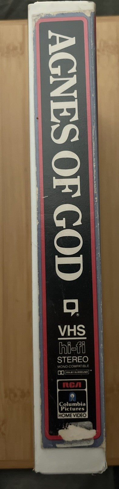 Vintage Agnes Of God VHS 1985 Jane Fonda -  Nostalgic Video Store Case