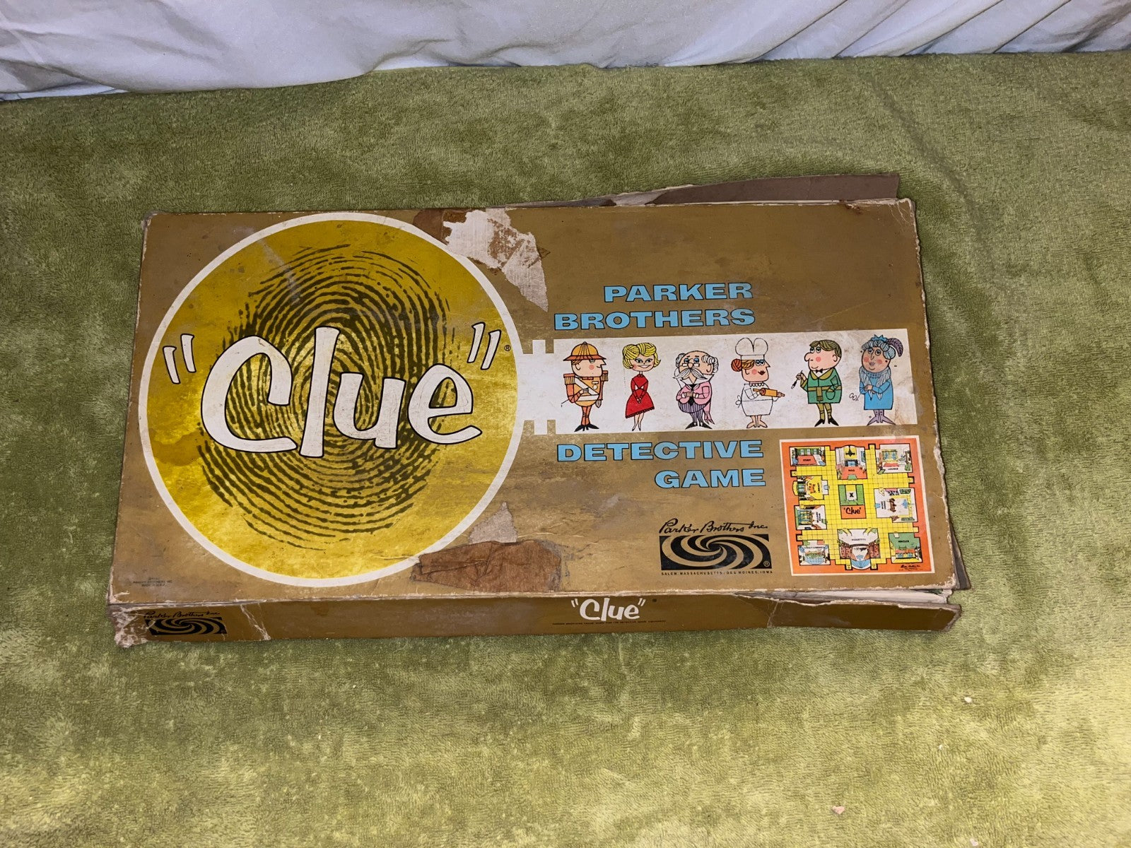 Clue Vintage Board Game Parker Brothers 1950