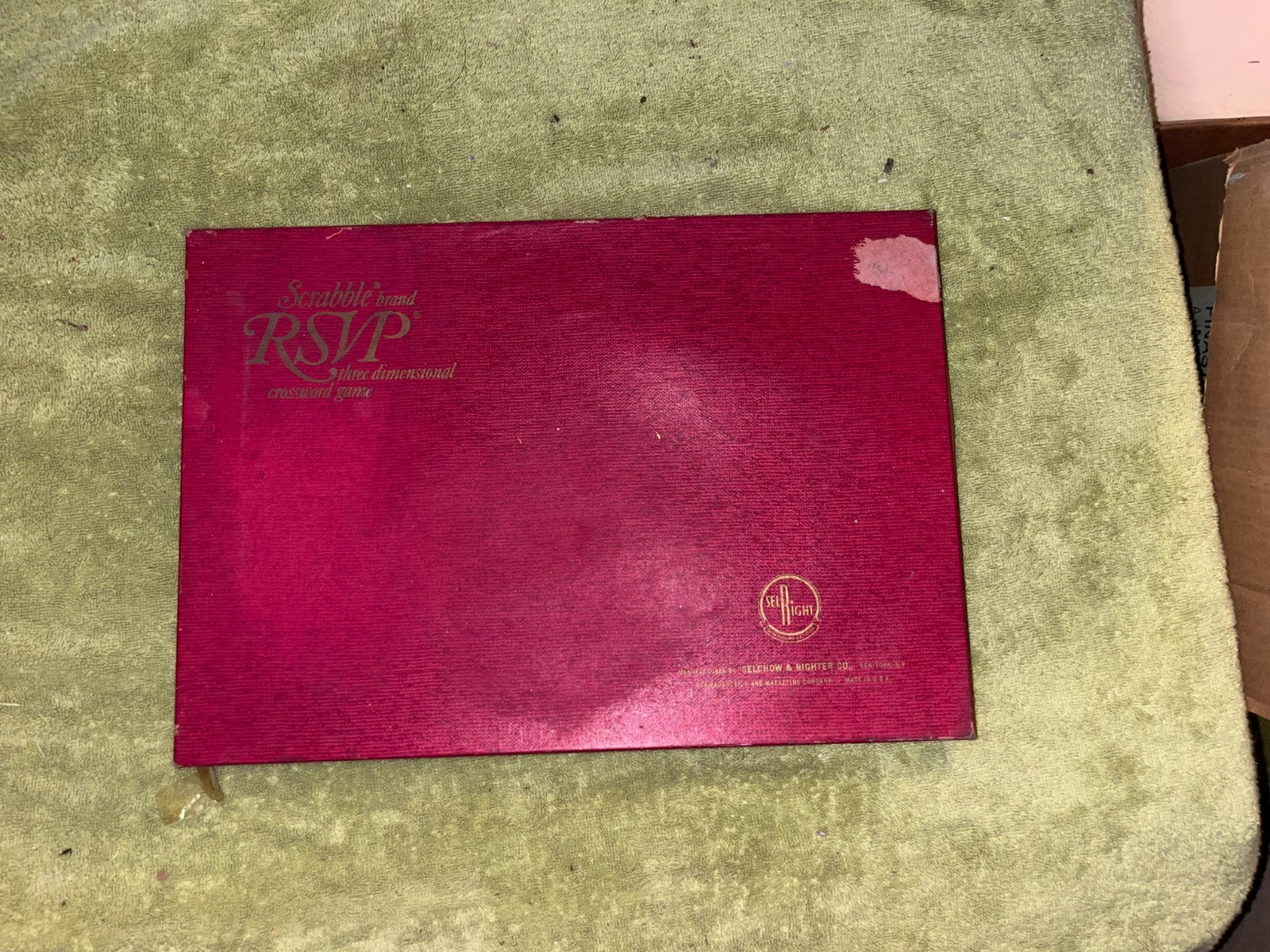 VTG 1966 Scrabble Brand RSVP Three-Dimensional Crossword Game