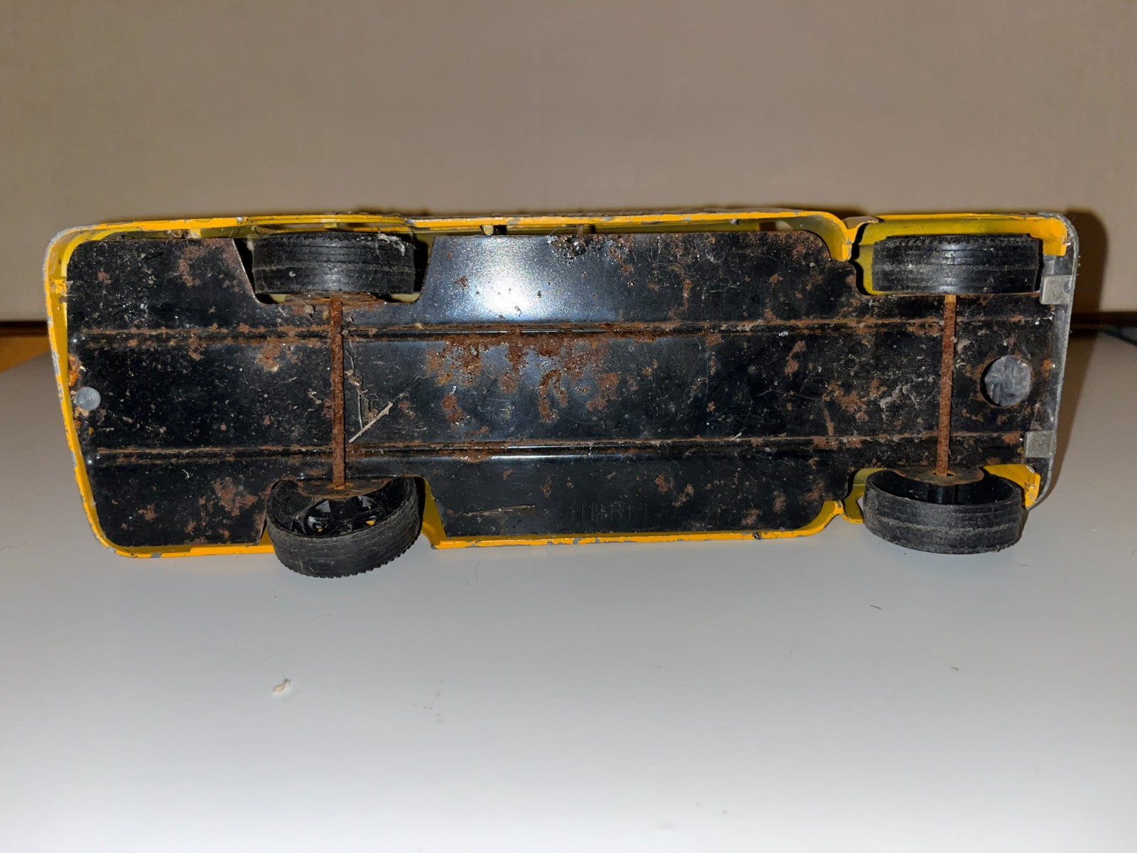 9" Hubley School Bus #2, Metal Die Case Toy 1950s