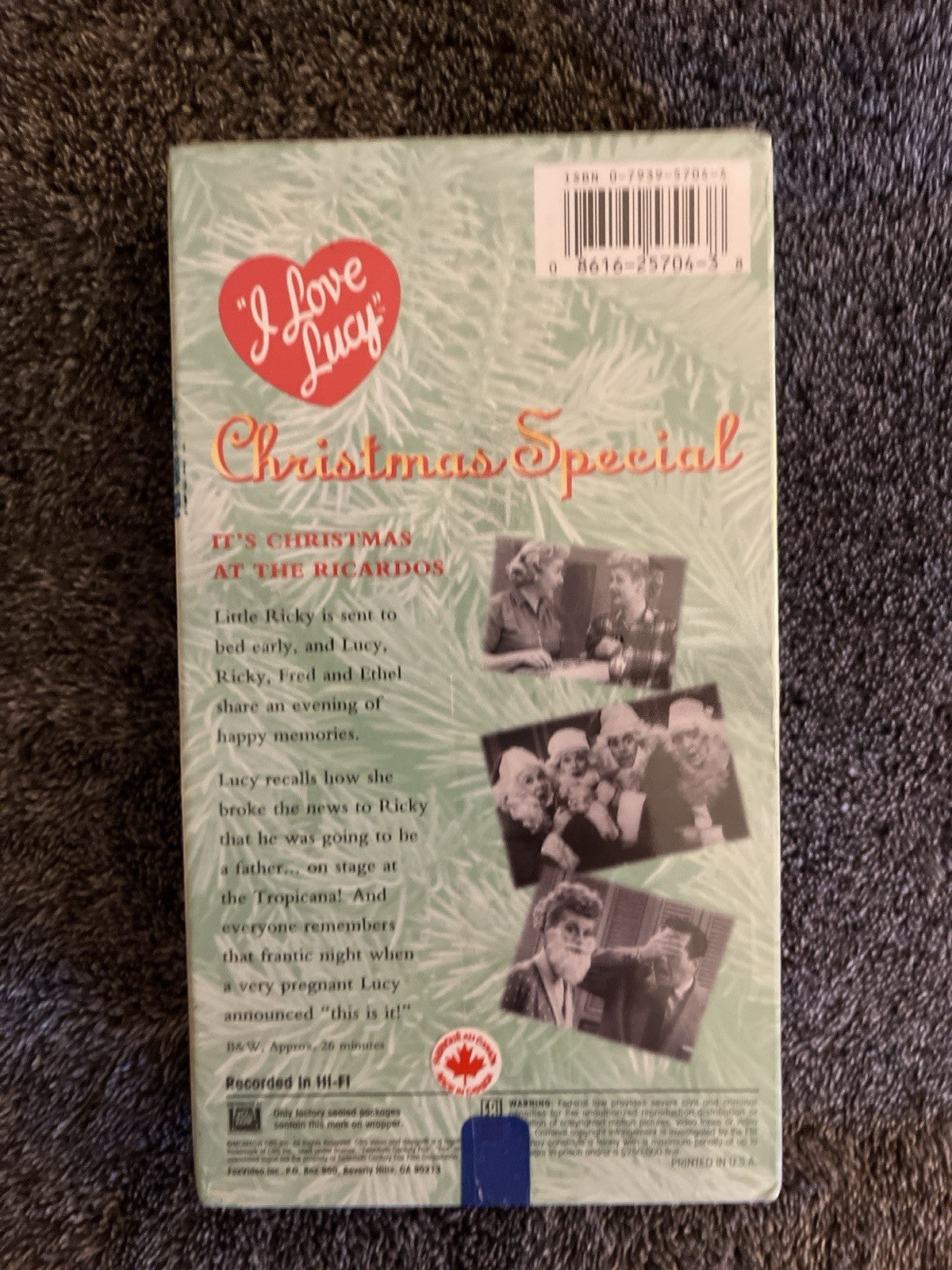I Love Lucy - Classic Christmas Card (VHS, 1992) New Sealed