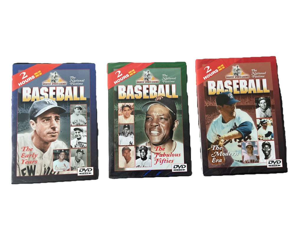 GREATEST SPORTS LEGENDS BASEBALL 3 DVD BOX SET-PROFILES OF 15 GREAT LEGENDS ⚾️