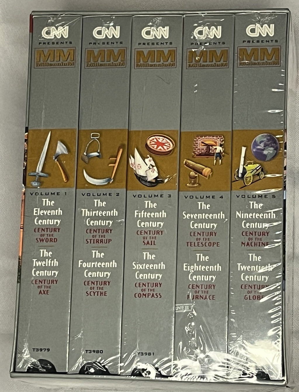 CNN Presents MillenniuM 5-Tape VHS Boxset New and Sealed 1999 Vol. 1-5 WHV