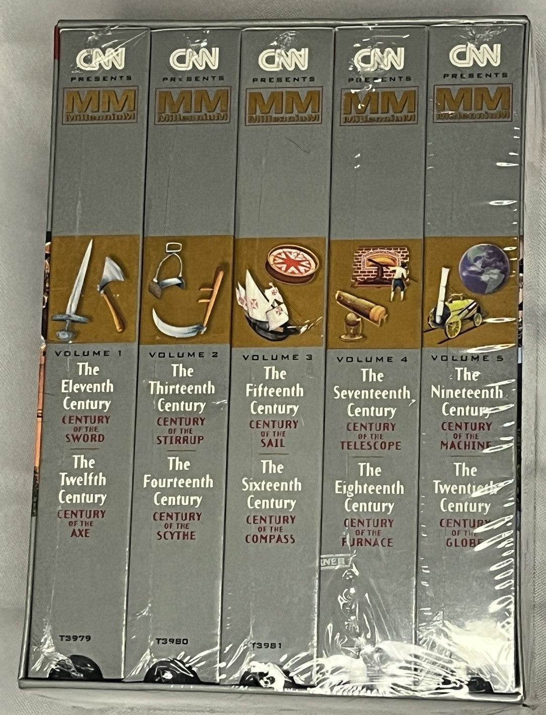 CNN Presents MillenniuM 5-Tape VHS Boxset New and Sealed 1999 Vol. 1-5 WHV