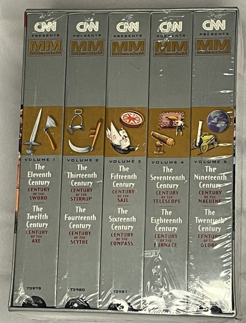CNN Presents MillenniuM 5-Tape VHS Boxset New and Sealed 1999 Vol. 1-5 WHV