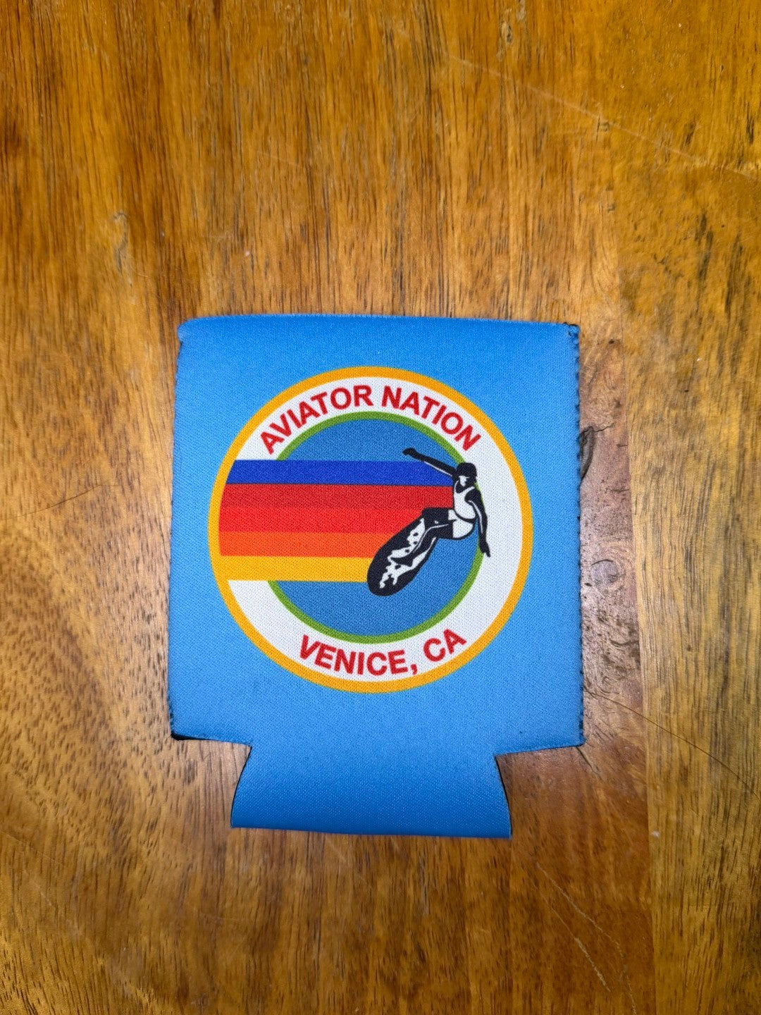 Aviator Nation Koozie Can Cooler Sleeve Blue- Venice, CA Excellent Cond Koozie