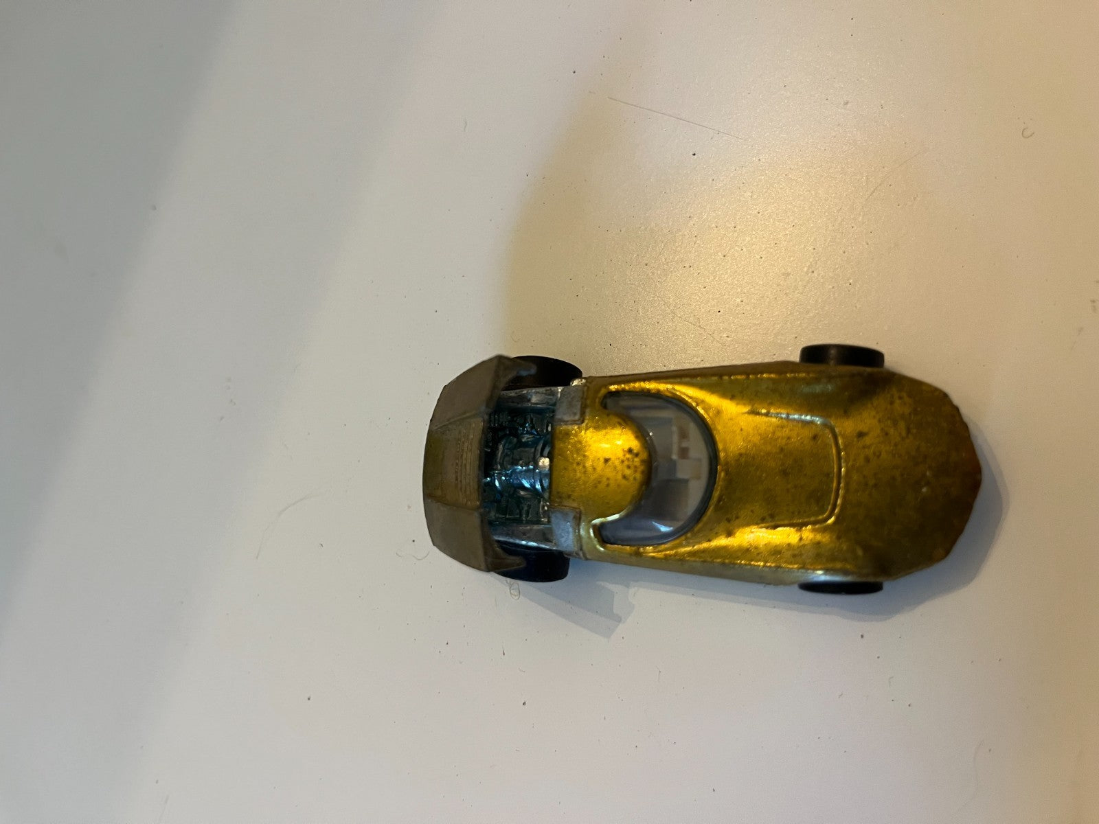 Vintage Mattel Hot Wheels Redline 1968 Turbofire Gold USA and medallion