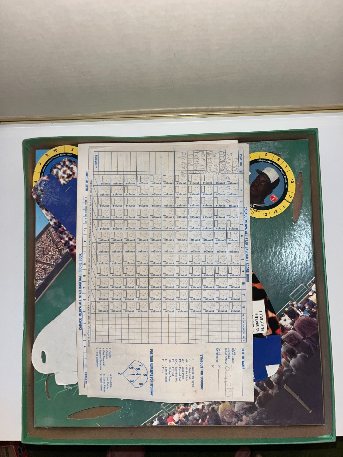 Vintage 1989 MLB All-Star Baseball Game Cadaco No. 283 COMPLETE 62 Player Discs
