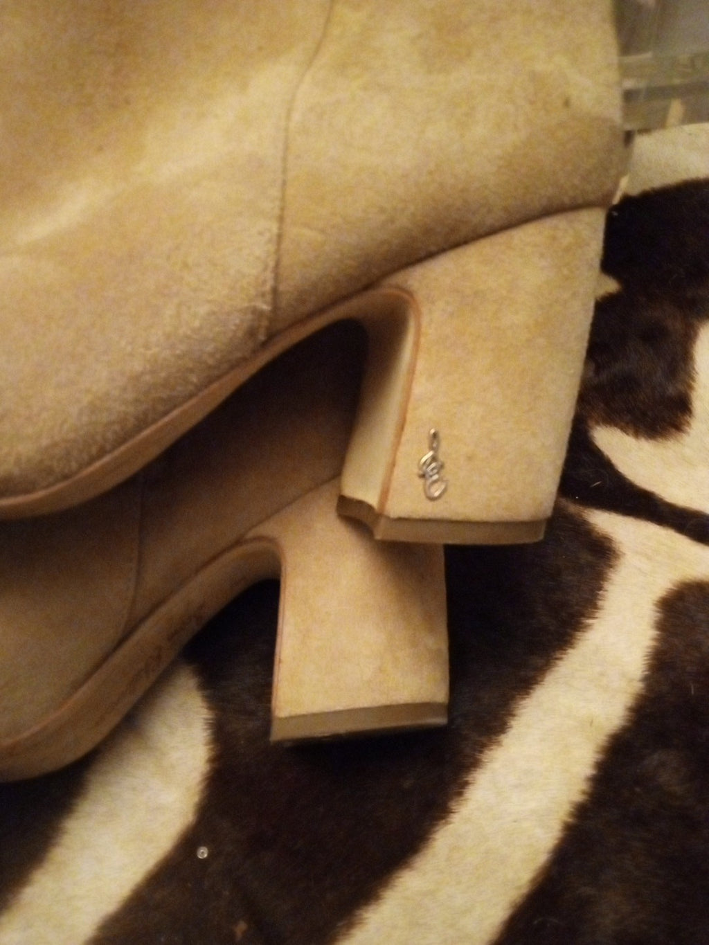 Sam Edelman Tan  Calf High Suede Boots Size 8