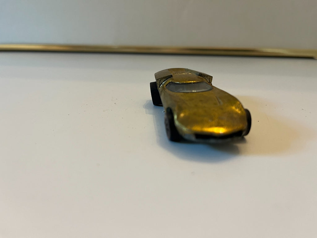 Vintage Mattel Hot Wheels Redline 1968 Turbofire Gold USA and medallion