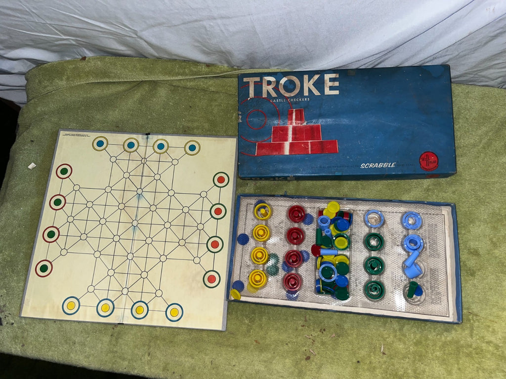 Troke Castle Checkers Selchow & Richter Sel-Right - Vintage 1961 Complete