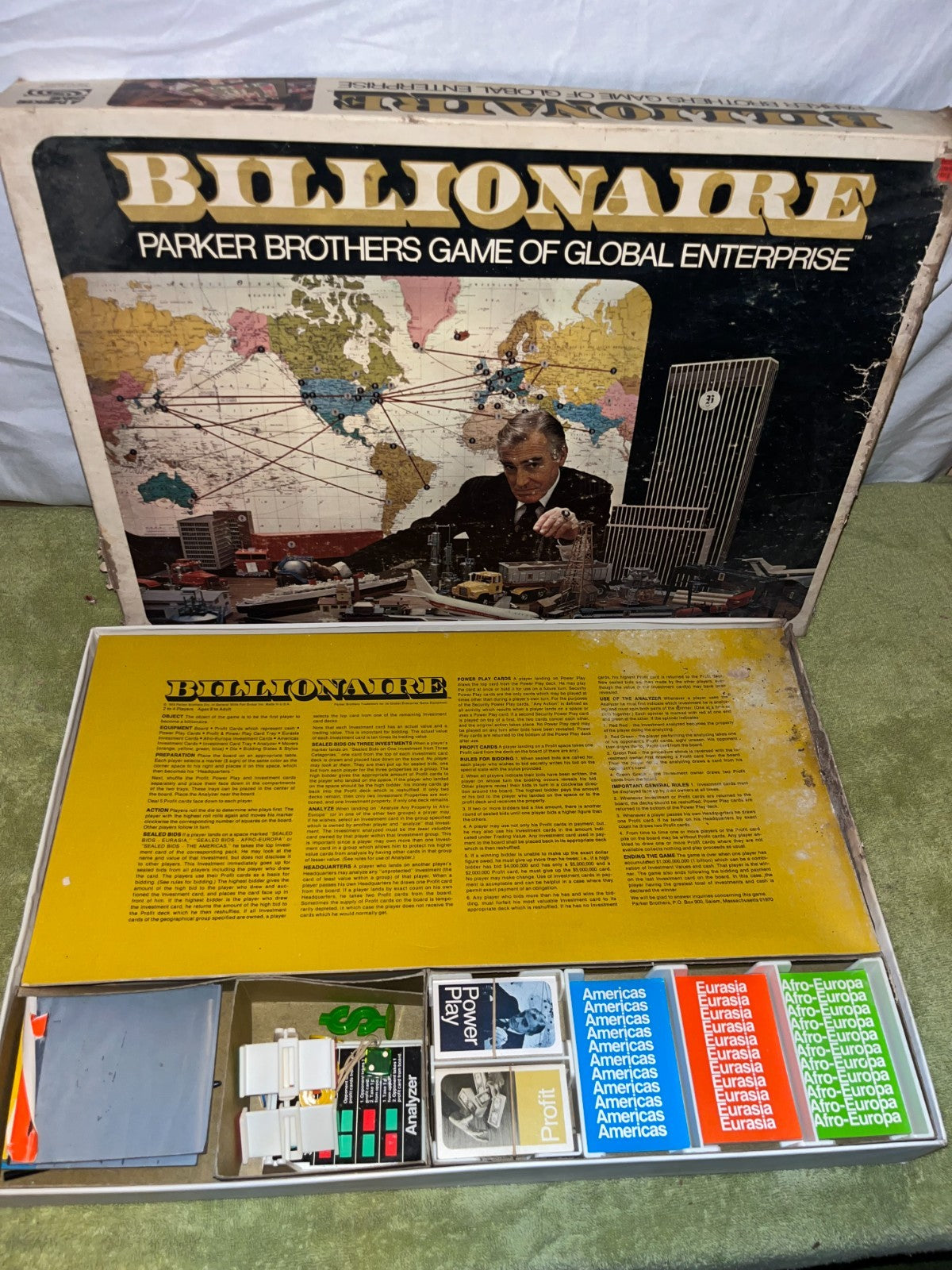 BOXED BILLIONAIRE PARKER BROTHERS BOARD GAME VINTAGE COMPLETE IN BOX 1973 NO 43