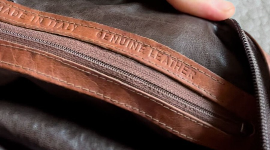 Handmade Artisan Vintage Italian Genuine Leather Shoulder Bag — Late 90s