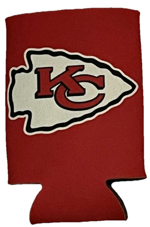 Kansas City Chiefs Champs Logo Can Cooler 12oz Collapsible Koozie - Two Sided