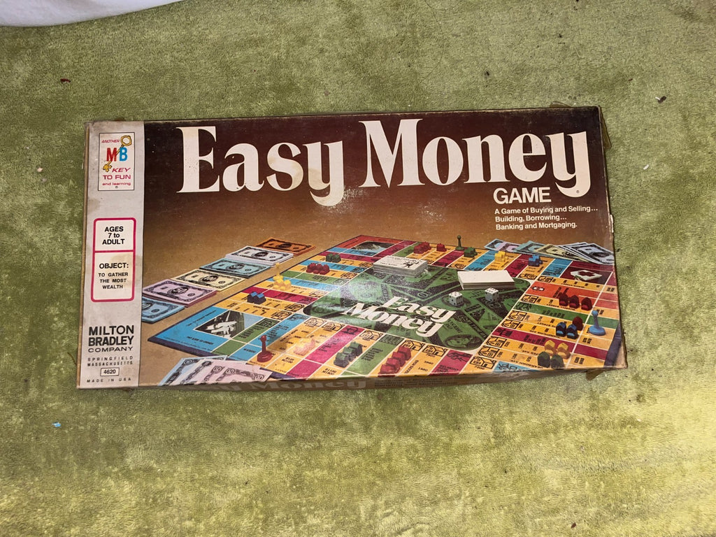 Easy Money Board Game Vintage MB Milton Bradley Used