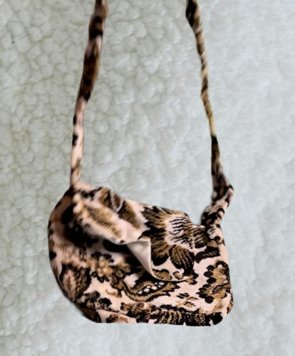 Handmade Mid Century Modern Floral hobo Bag