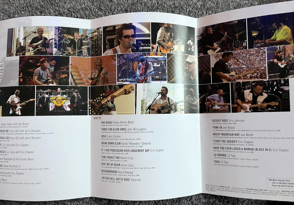 Eric Clapton Crossroads Guitar Festival 2 Disc DVD 2004 Live At The Cotton Bowl
