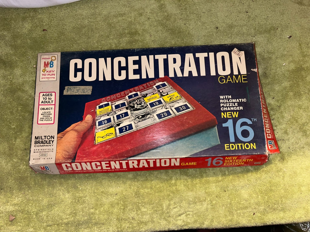 Vintage Concentration game (1972) 16th edition puzzle