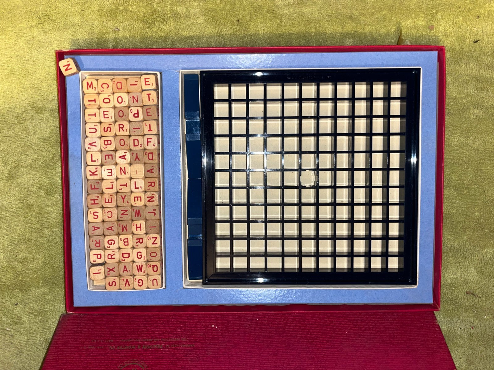 VTG 1966 Scrabble Brand RSVP Three-Dimensional Crossword Game