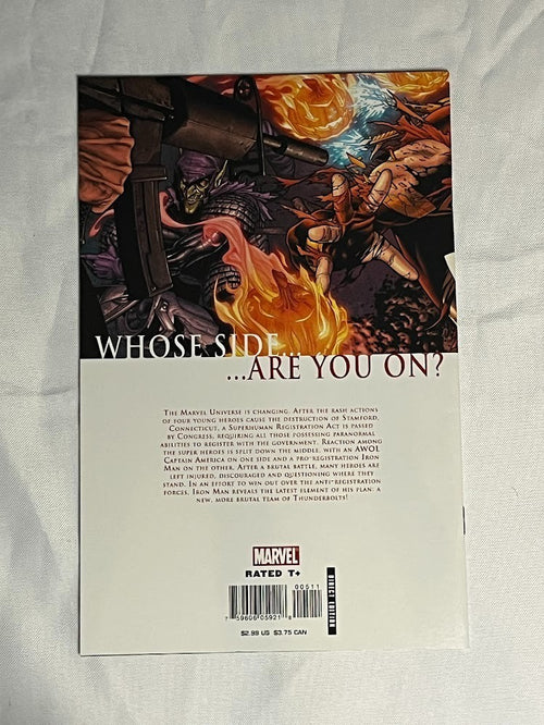 CIVIL WAR #5 / 1ST PRINT / MILLAR / MCNIVEN / CAPTAIN AMERICA / IRON MAN / THOR