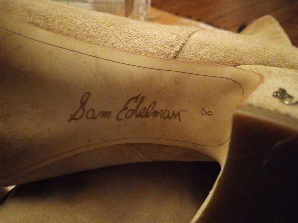 Sam Edelman Tan  Calf High Suede Boots Size 8