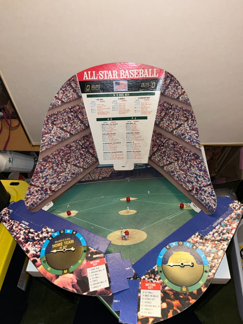 Vintage 1989 MLB All-Star Baseball Game Cadaco No. 283 COMPLETE 62 Player Discs